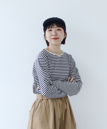 PAR ICI | ボーダー配色バインダー カットソー(Tシャツ/カットソー)