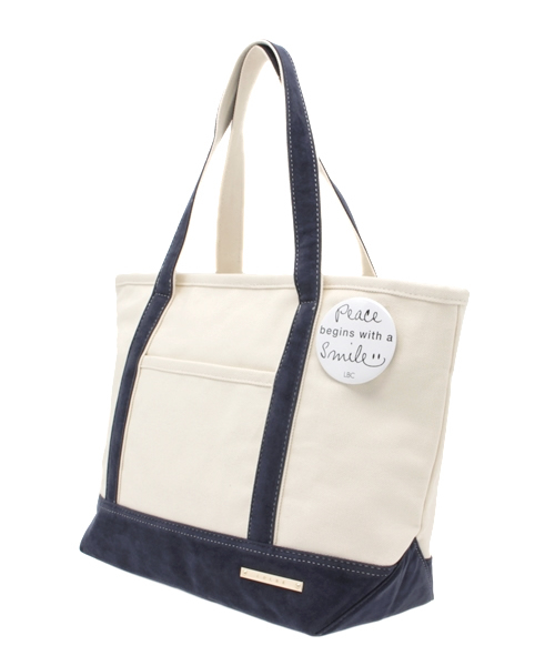 LBC（エルビーシー）の「15AW COLDE 生地コンビトートL（トートバッグ・レディース・ベージュ/ブルー/ライトカーキ・ONE SIZE）」の4枚目の写真