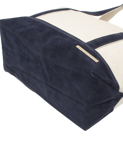 LBC（エルビーシー）の「15AW COLDE 生地コンビトートL（トートバッグ・レディース・ベージュ/ブルー/ライトカーキ・ONE SIZE）」の6枚目の写真