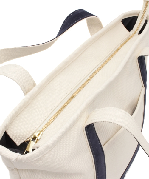 LBC（エルビーシー）の「15AW COLDE 生地コンビトートL（トートバッグ・レディース・ベージュ/ブルー/ライトカーキ・ONE SIZE）」の7枚目の写真