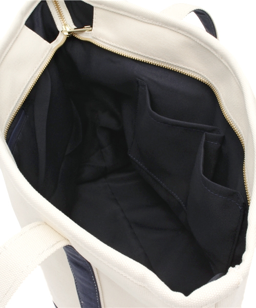 LBC（エルビーシー）の「15AW COLDE 生地コンビトートL（トートバッグ・レディース・ベージュ/ブルー/ライトカーキ・ONE SIZE）」の8枚目の写真