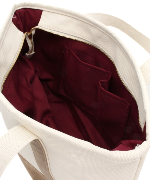 LBC（エルビーシー）の「15AW COLDE 生地コンビトートL（トートバッグ・レディース・ベージュ/ブルー/ライトカーキ・ONE SIZE）」の12枚目の写真