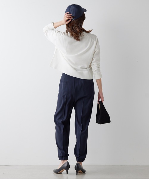 GALLARDAGALANTE（ガリャルダガランテ）の「アイシーコットンVネックカーディガン（カーディガン/ボレロ・レディース・オフホワイト/ベージュ/ブラック/ミント/グレー/ブルー・FREE）」の9枚目の写真