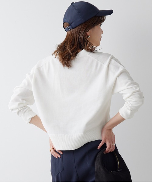 GALLARDAGALANTE（ガリャルダガランテ）の「アイシーコットンVネックカーディガン（カーディガン/ボレロ・レディース・オフホワイト/ベージュ/ブラック/ミント/グレー/ブルー・FREE）」の12枚目の写真