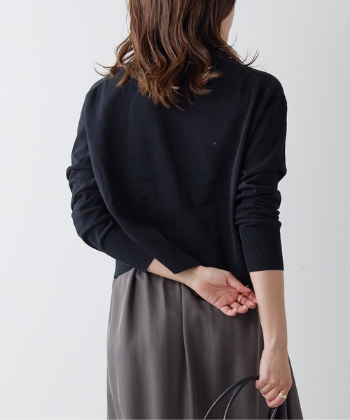 GALLARDAGALANTE（ガリャルダガランテ）の「アイシーコットンVネックカーディガン（カーディガン/ボレロ・レディース・オフホワイト/ベージュ/ブラック/ミント/グレー/ブルー・FREE）」の18枚目の写真