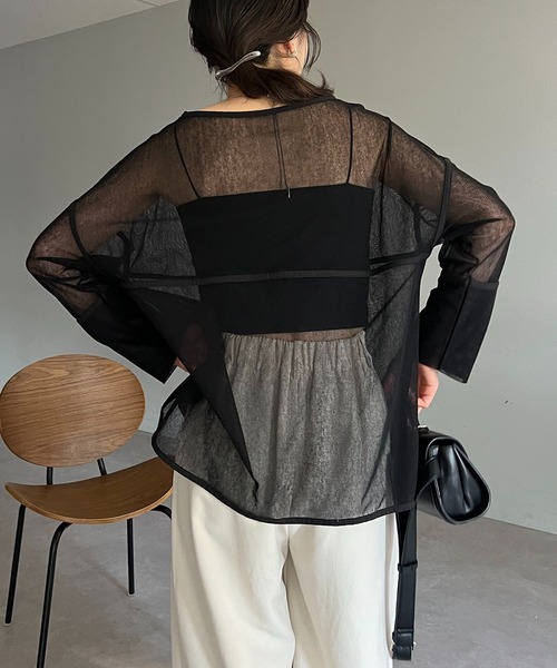 AGAWD（アガウド）の「〈AGAWD/アガウド〉メッシュプルオーバー（Tシャツ/カットソー・レディース・ブラック/ホワイト/ベージュ・FREE）」の16枚目の写真