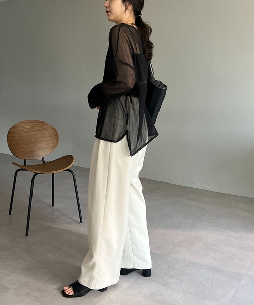 AGAWD（アガウド）の「〈AGAWD/アガウド〉メッシュプルオーバー（Tシャツ/カットソー・レディース・ブラック/ホワイト/ベージュ・FREE）」の15枚目の写真