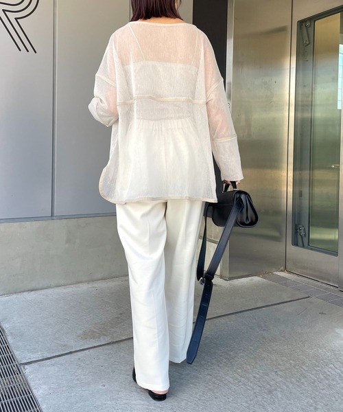 AGAWD（アガウド）の「〈AGAWD/アガウド〉メッシュプルオーバー（Tシャツ/カットソー・レディース・ブラック/ホワイト/ベージュ・FREE）」の8枚目の写真