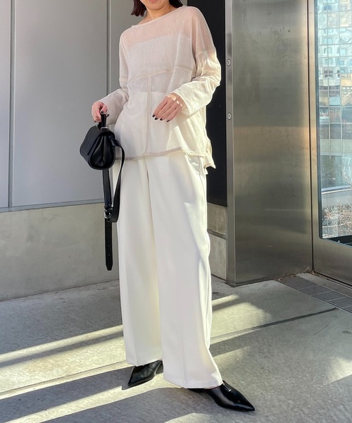 AGAWD（アガウド）の「〈AGAWD/アガウド〉メッシュプルオーバー（Tシャツ/カットソー・レディース・ブラック/ホワイト/ベージュ・FREE）」の11枚目の写真