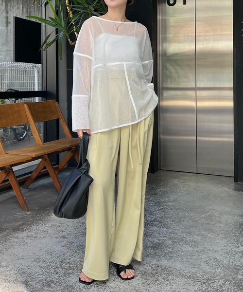 AGAWD（アガウド）の「〈AGAWD/アガウド〉メッシュプルオーバー（Tシャツ/カットソー・レディース・ブラック/ホワイト/ベージュ・FREE）」の20枚目の写真