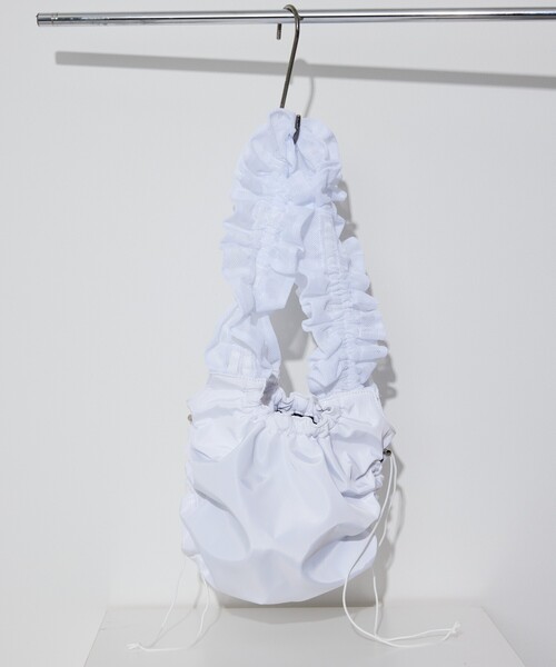 Firsthand（ファーストハンド）の「Firsthand/ファーストハンド メッシュフリルハンドルトート / フリルギャザートートバッグ（トートバッグ・レディース・ブラック/ネイビー/ホワイト・FREE）」の17枚目の写真