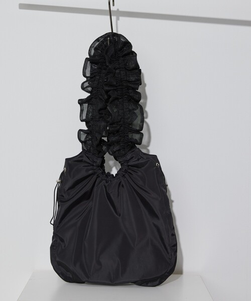 Firsthand（ファーストハンド）の「Firsthand/ファーストハンド メッシュフリルハンドルトート / フリルギャザートートバッグ（トートバッグ・レディース・ブラック/ネイビー/ホワイト・FREE）」の20枚目の写真