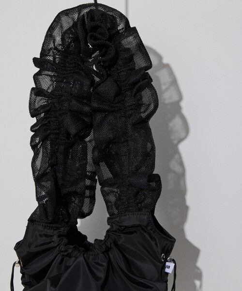 Firsthand（ファーストハンド）の「Firsthand/ファーストハンド メッシュフリルハンドルトート / フリルギャザートートバッグ（トートバッグ・レディース・ブラック/ネイビー/ホワイト・FREE）」の22枚目の写真