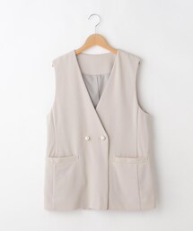 artemarvel パール調ボタンジレ