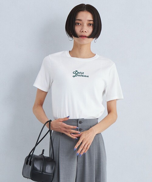 PETIT BATEAU (プチバトー) 婦人TOPS l'Iconique en coton uni Women Iconic – Petit Bateau USA