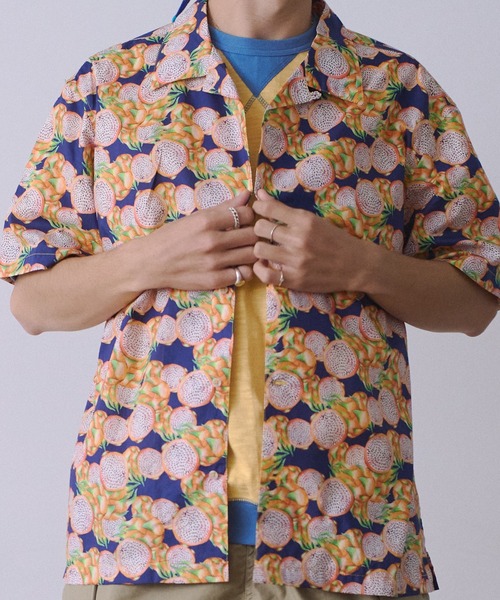 Universal Style Wear(ユニバーサルスタイルウェア)の「Universal Style Wear リゾート シャツ(シャツ/ブラウス・メンズ・ブルー系/グリーン×ピンク/イエロー× ブルー/グリーン系・X-LARGE/LARGE/MEDIUM)」の11枚目の写真