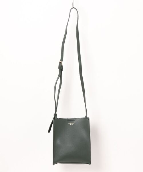 Revo.（レボ）の「フェイクレザー 縦長 A5 ミニ ショルダーバッグ［シンシア］（ショルダーバッグ・レディース・ワイン/クリーム/ダークグリーン/ターコイズブルー/ベージュ/ダークベージュ/ネイビー/パープル/ブラック・FREE）」の6枚目の写真