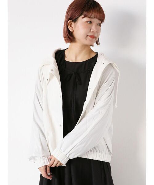 ehka sopo（エヘカソポ）の「オーバーシルエットブルゾン（ブルゾン・レディース・カーキ/オフホワイト/ネイビー・F）」の2枚目の写真