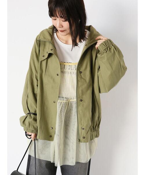 ehka sopo（エヘカソポ）の「オーバーシルエットブルゾン（ブルゾン・レディース・カーキ/オフホワイト/ネイビー・F）」の3枚目の写真