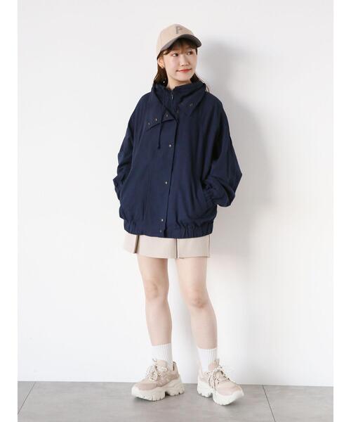 ehka sopo（エヘカソポ）の「オーバーシルエットブルゾン（ブルゾン・レディース・カーキ/オフホワイト/ネイビー・F）」の14枚目の写真