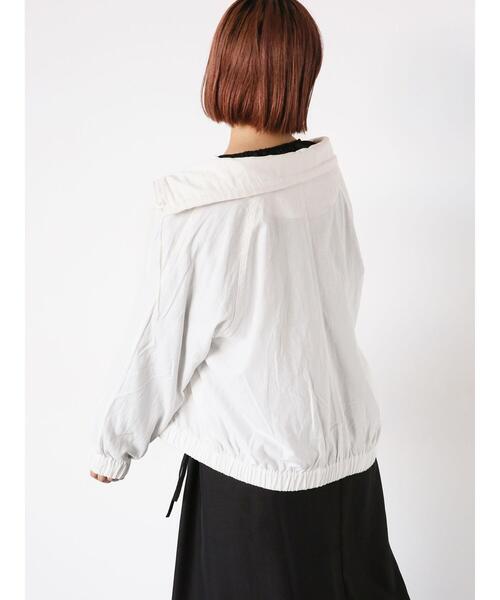 ehka sopo（エヘカソポ）の「オーバーシルエットブルゾン（ブルゾン・レディース・カーキ/オフホワイト/ネイビー・F）」の18枚目の写真