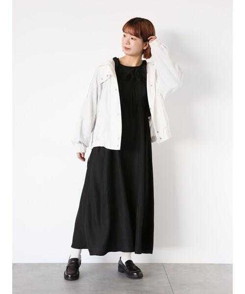 ehka sopo（エヘカソポ）の「オーバーシルエットブルゾン（ブルゾン・レディース・カーキ/オフホワイト/ネイビー・F）」の21枚目の写真