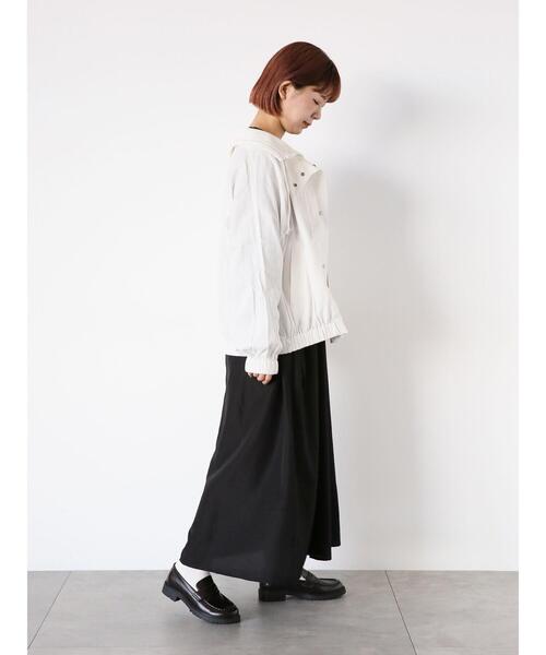ehka sopo（エヘカソポ）の「オーバーシルエットブルゾン（ブルゾン・レディース・カーキ/オフホワイト/ネイビー・F）」の22枚目の写真