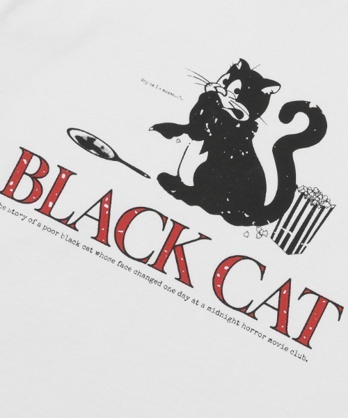 FANCY CLUB（ファンシークラブ）の「A'GEM/9 × .kom 『 FANCY CLUB/ファンシークラブ』 STRAY CAT TEE/猫 Tシャツ（Tシャツ/カットソー・レディース・ホワイト/ボルドー・M）」の11枚目の写真