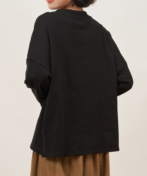 ROCOCO(ロココ)の「オシャレデザインルーズカットソー(Tシャツ/カットソー・レディース・カーキ/ブラック/グリーン・M~L)」の19枚目の写真