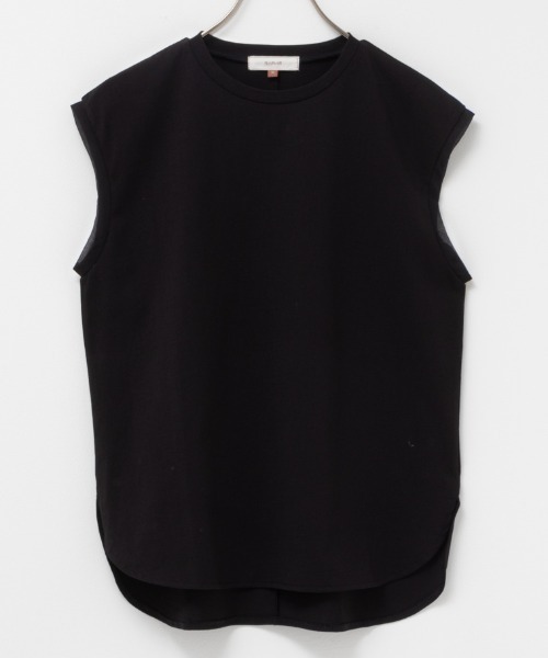 HusHusH（ハッシュアッシュ）の「HusHusH ハッシュアッシュ シルケット スリーブレスプルオーバー（Tシャツ/カットソー・レディース・グレイッシュベージュ/ブラック/ホワイト・L/M/S）」の11枚目の写真