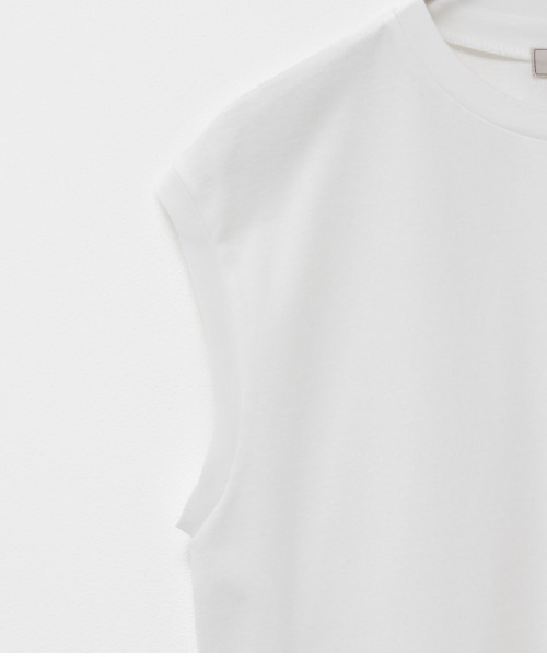 HusHusH（ハッシュアッシュ）の「HusHusH ハッシュアッシュ シルケット スリーブレスプルオーバー（Tシャツ/カットソー・レディース・グレイッシュベージュ/ブラック/ホワイト・L/M/S）」の14枚目の写真