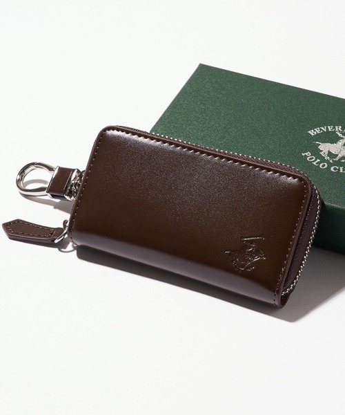 BEVERLY HILLS POLO CLUB（ビバリーヒルズポロクラブ）の「【BEVERLY HILLS POLO CLUB】ラウンド型 キーケース コートバン調 BHG-M1005（キーケース/キーアクセサリー・メンズ・ブラック/ネイビー/グリーン/ダークブラウン・FREE）」の3枚目の写真
