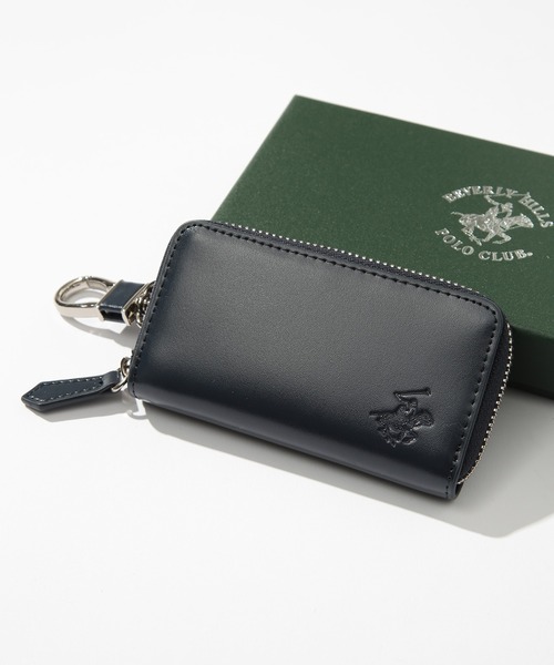 BEVERLY HILLS POLO CLUB（ビバリーヒルズポロクラブ）の「【BEVERLY HILLS POLO CLUB】ラウンド型 キーケース コートバン調 BHG-M1005（キーケース/キーアクセサリー・メンズ・ブラック/ネイビー/グリーン/ダークブラウン・FREE）」の4枚目の写真