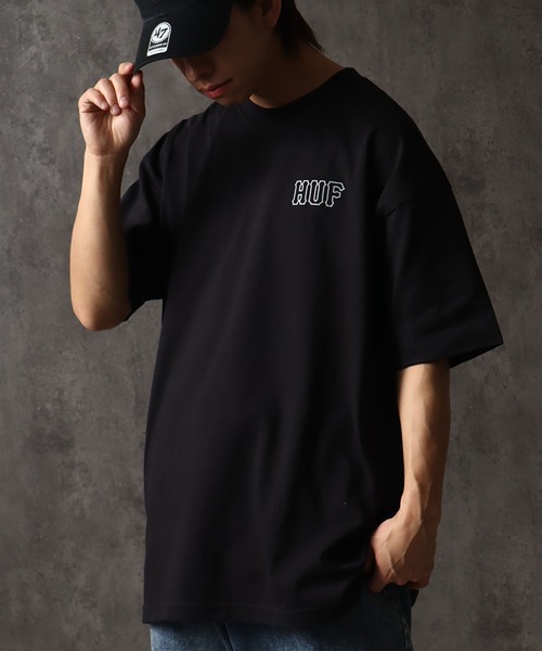 HUF（ハフ）の「【HUF/ハフ】H S/S TEE/HロゴプリントハーフスリーブTシャツ（Tシャツ/カットソー・メンズ・ホワイト/ブラック/ダークブルー/ホワイト系1・S/M/L/XL/XXL）」の17枚目の写真