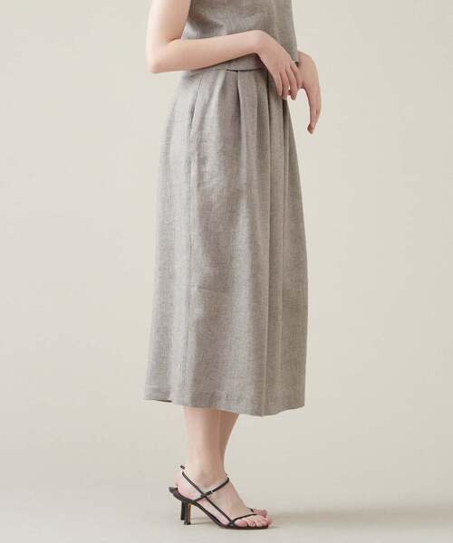 martinique(マルティニーク)の「ラメドビータックスカート(セットアップ可)(スカート・レディース・グレー/アイボリー/ブラック・1/2)」の19枚目の写真