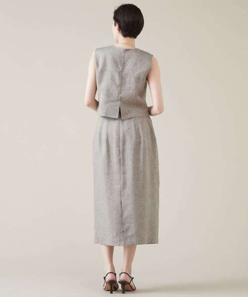 martinique(マルティニーク)の「ラメドビータックスカート(セットアップ可)(スカート・レディース・グレー/アイボリー/ブラック・1/2)」の15枚目の写真