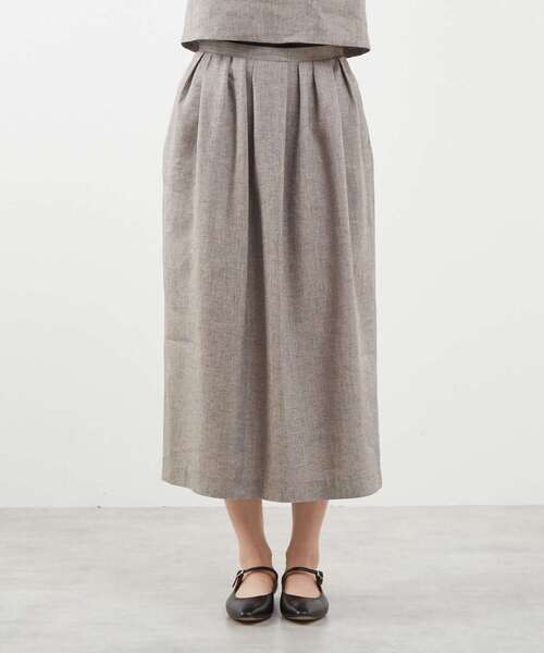 martinique(マルティニーク)の「ラメドビータックスカート(セットアップ可)(スカート・レディース・グレー/アイボリー/ブラック・1/2)」の14枚目の写真