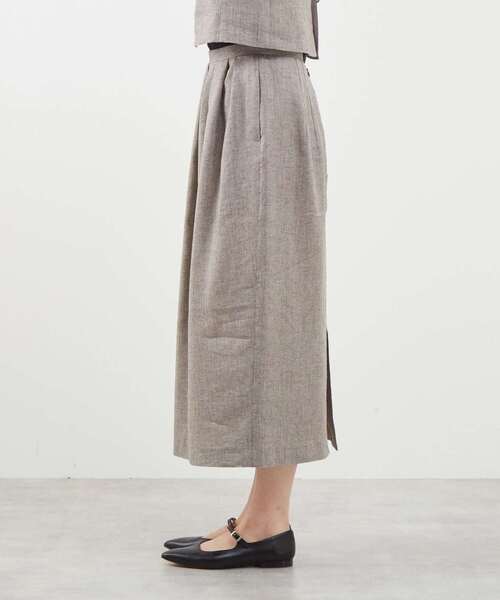 martinique(マルティニーク)の「ラメドビータックスカート(セットアップ可)(スカート・レディース・グレー/アイボリー/ブラック・1/2)」の13枚目の写真