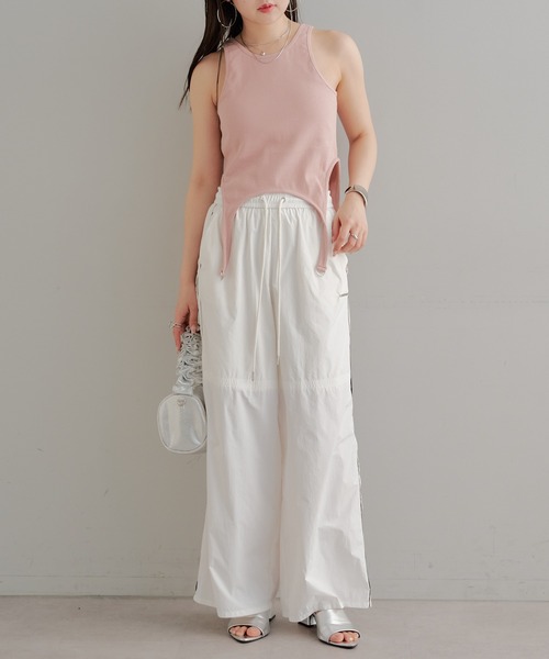 45R 前後で柄の違うタンクトップ Chico（チコ）の「ガーターデザインタンク（タンクトップ）」 - WEAR