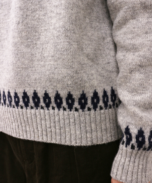 CIAOPANIC（チャオパニック）の「【Ciaopanic】　アイスランドロピKNIT P/O（ニット/セーター・レディース・オフホワイト/グレー/ブラウン/ネイビー・FREE）」の9枚目の写真