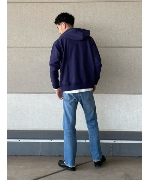 FRUIT OF THE LOOM(フルーツオブザルーム)の「【FRUIT OF THE LOOM】ワンポイントスウェット(パーカー・メンズ・グリーン/ベージュ/ネイビー・M/L/XL)」の13枚目の写真