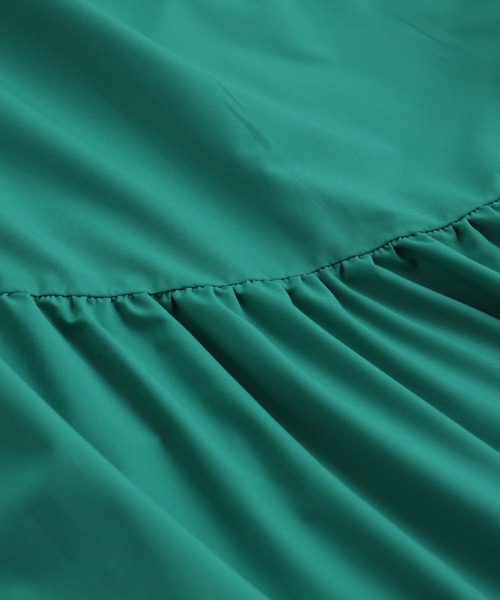 NANO universe（ナノユニバース）の「MINOTECH(R) アシメティアードギャザースカート（スカート・レディース・ライトベージュ/グリーン/チャコール・S/M）」の6枚目の写真