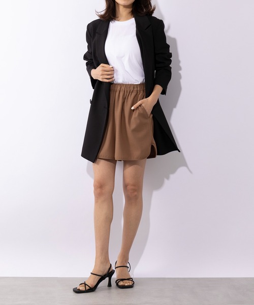SETUP7（セットアップセブン）の「【SETUP7】Easy Short Pants　/　イージーショーツ　ショートパンツ（その他パンツ・レディース・ブラウン/ブラック/ライトベージュ・M/S）」の10枚目の写真