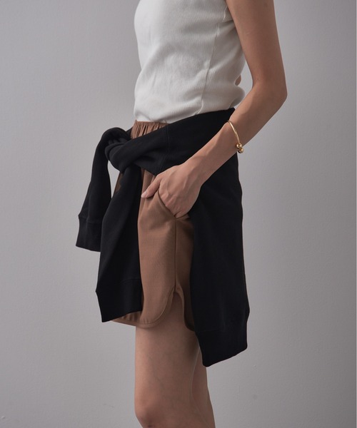 SETUP7（セットアップセブン）の「【SETUP7】Easy Short Pants　/　イージーショーツ　ショートパンツ（その他パンツ・レディース・ブラウン/ブラック/ライトベージュ・M/S）」の14枚目の写真