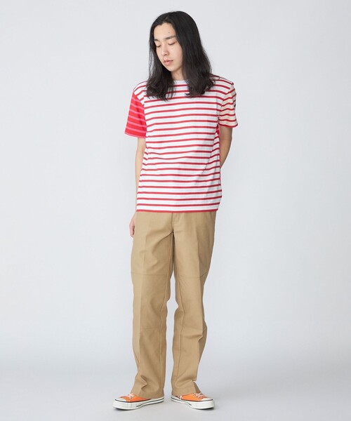 Le Minor（ルミノア）の「【BATEAUX DE SHIPS別注】Le Minor: ボーダー クルーネック Tシャツ（Tシャツ/カットソー・メンズ・ブラック/ネイビー/レッド・02/03）」の5枚目の写真