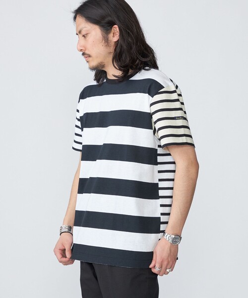 Le Minor（ルミノア）の「【BATEAUX DE SHIPS別注】Le Minor: ボーダー クルーネック Tシャツ（Tシャツ/カットソー・メンズ・ブラック/ネイビー/レッド・02/03）」の11枚目の写真