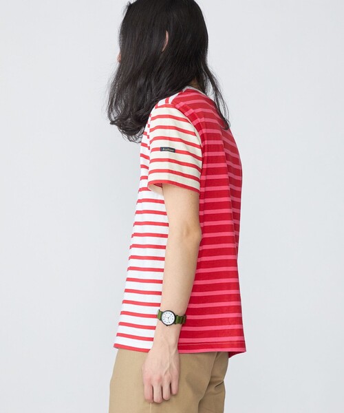 Le Minor（ルミノア）の「【BATEAUX DE SHIPS別注】Le Minor: ボーダー クルーネック Tシャツ（Tシャツ/カットソー・メンズ・ブラック/ネイビー/レッド・02/03）」の18枚目の写真