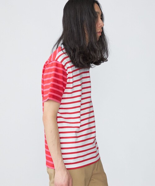 Le Minor（ルミノア）の「【BATEAUX DE SHIPS別注】Le Minor: ボーダー クルーネック Tシャツ（Tシャツ/カットソー・メンズ・ブラック/ネイビー/レッド・02/03）」の20枚目の写真