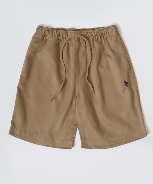 U.S. POLO ASSN.(ユーエスポロアッスン)の「U.S. POLO ASSN./ユーエスポロアッスン オーバーサイズ TCツイル ロゴ ワンポイント刺繍 無地 ショートパンツ/ハーフパンツ/ショーツ/カラーパンツ/レディース メンズ(チノパンツ・メンズ・ブラック/チャコール/ベージュ/ホワイト/ネイビー・M/L/LL)」の15枚目の写真