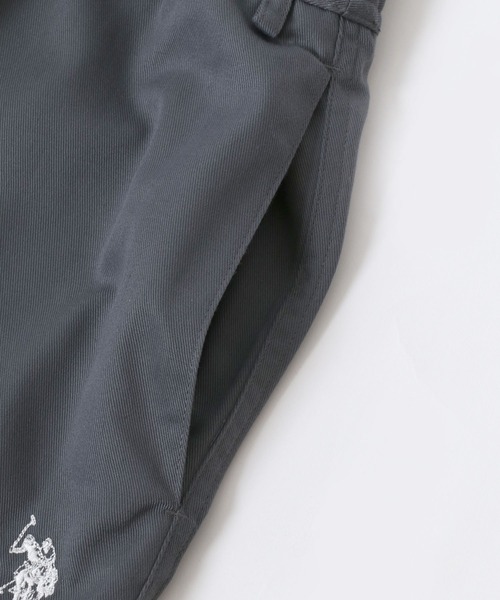 U.S. POLO ASSN.(ユーエスポロアッスン)の「U.S. POLO ASSN./ユーエスポロアッスン オーバーサイズ TCツイル ロゴ ワンポイント刺繍 無地 ショートパンツ/ハーフパンツ/ショーツ/カラーパンツ/レディース メンズ(チノパンツ・メンズ・ブラック/チャコール/ベージュ/ホワイト/ネイビー・M/L/LL)」の19枚目の写真